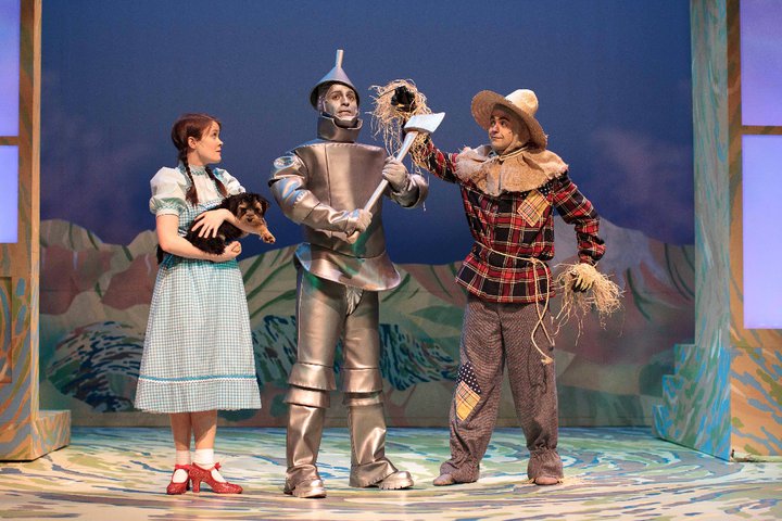 Blair Irwin, Butch, Chris Zonneville, and Stephen Roberts in The Wizard of Oz at Neptune Theatre