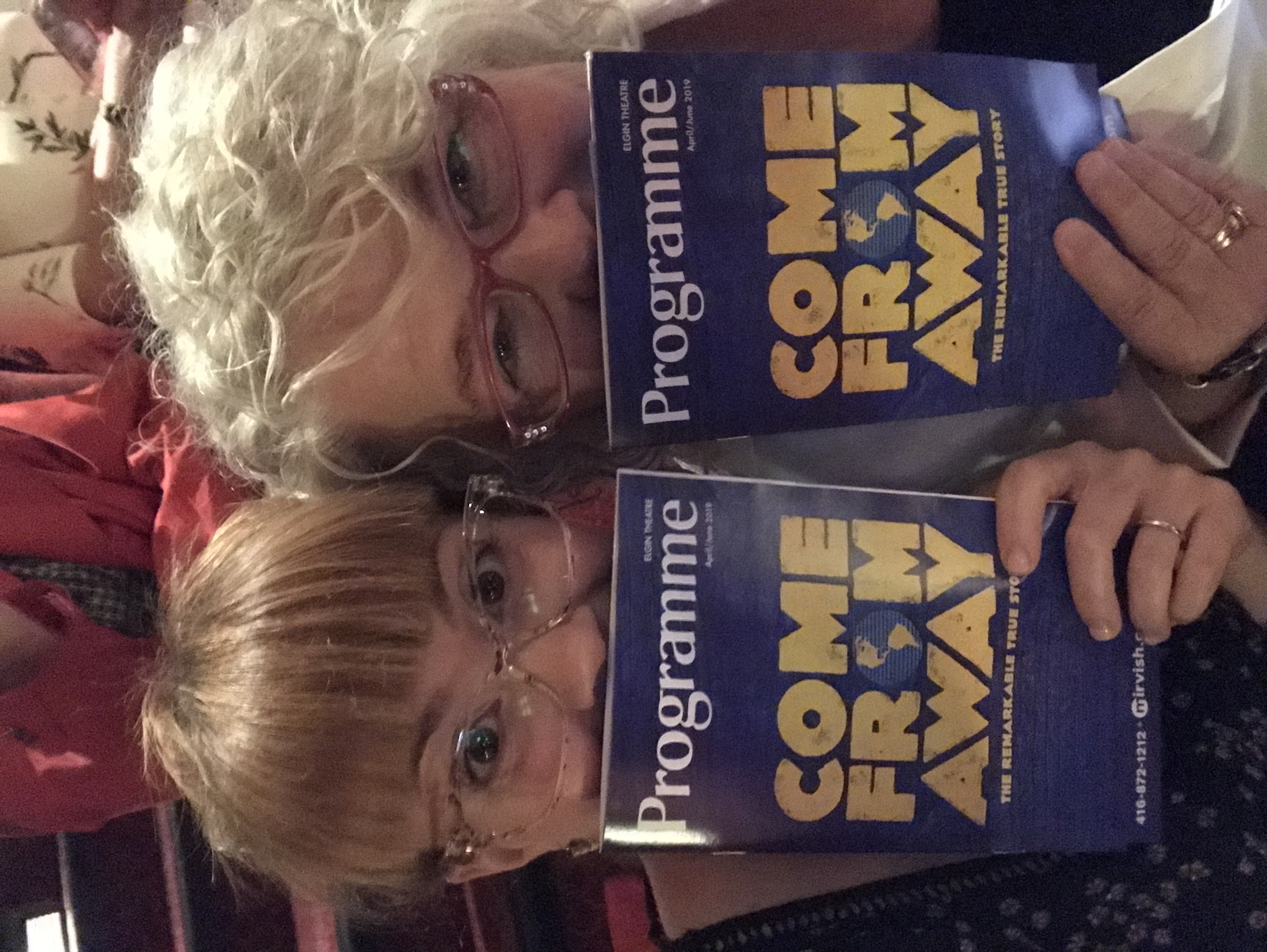 Blair and her Momma at Come From Away in Toronto